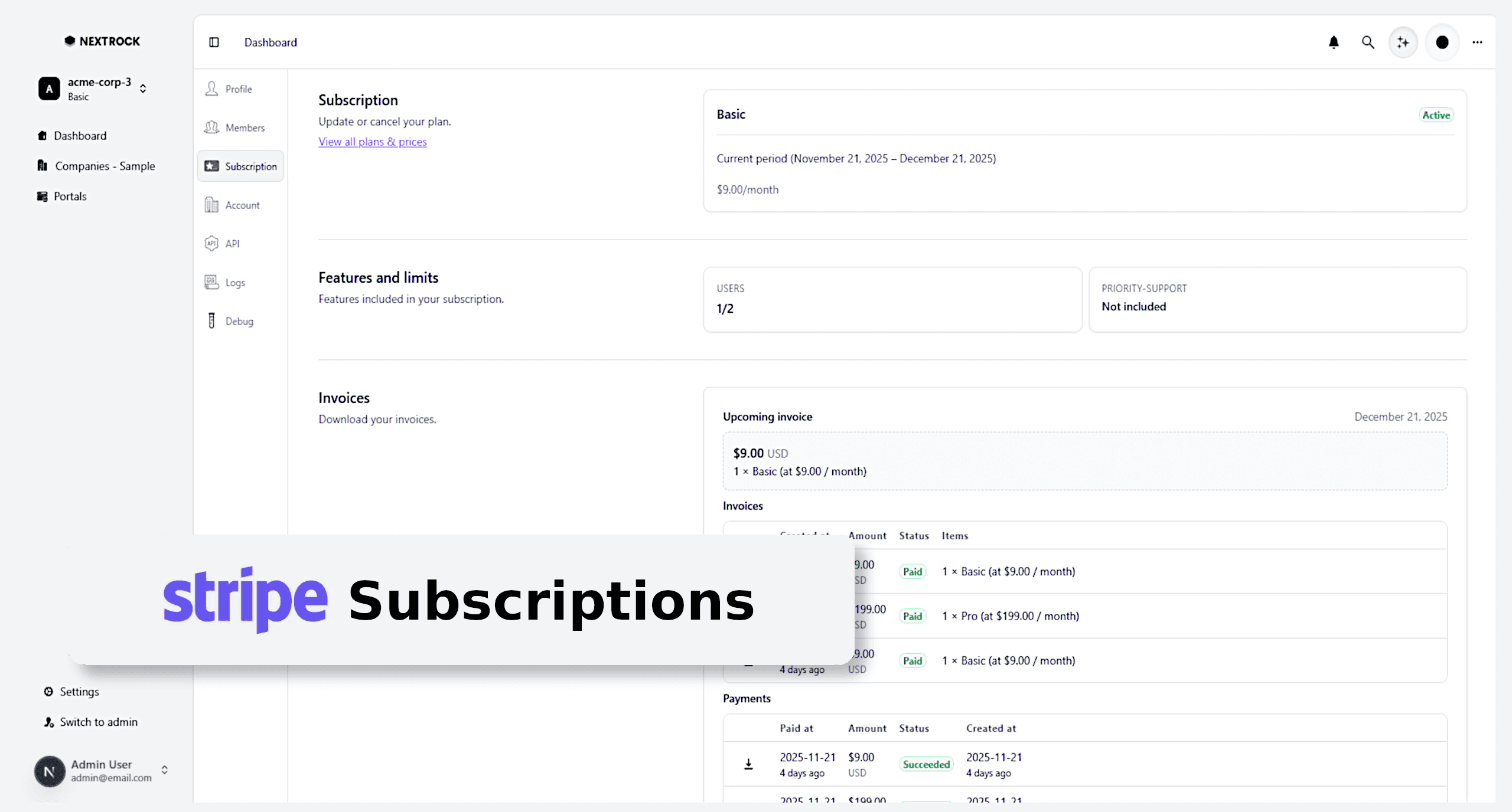 stripe-subscriptions