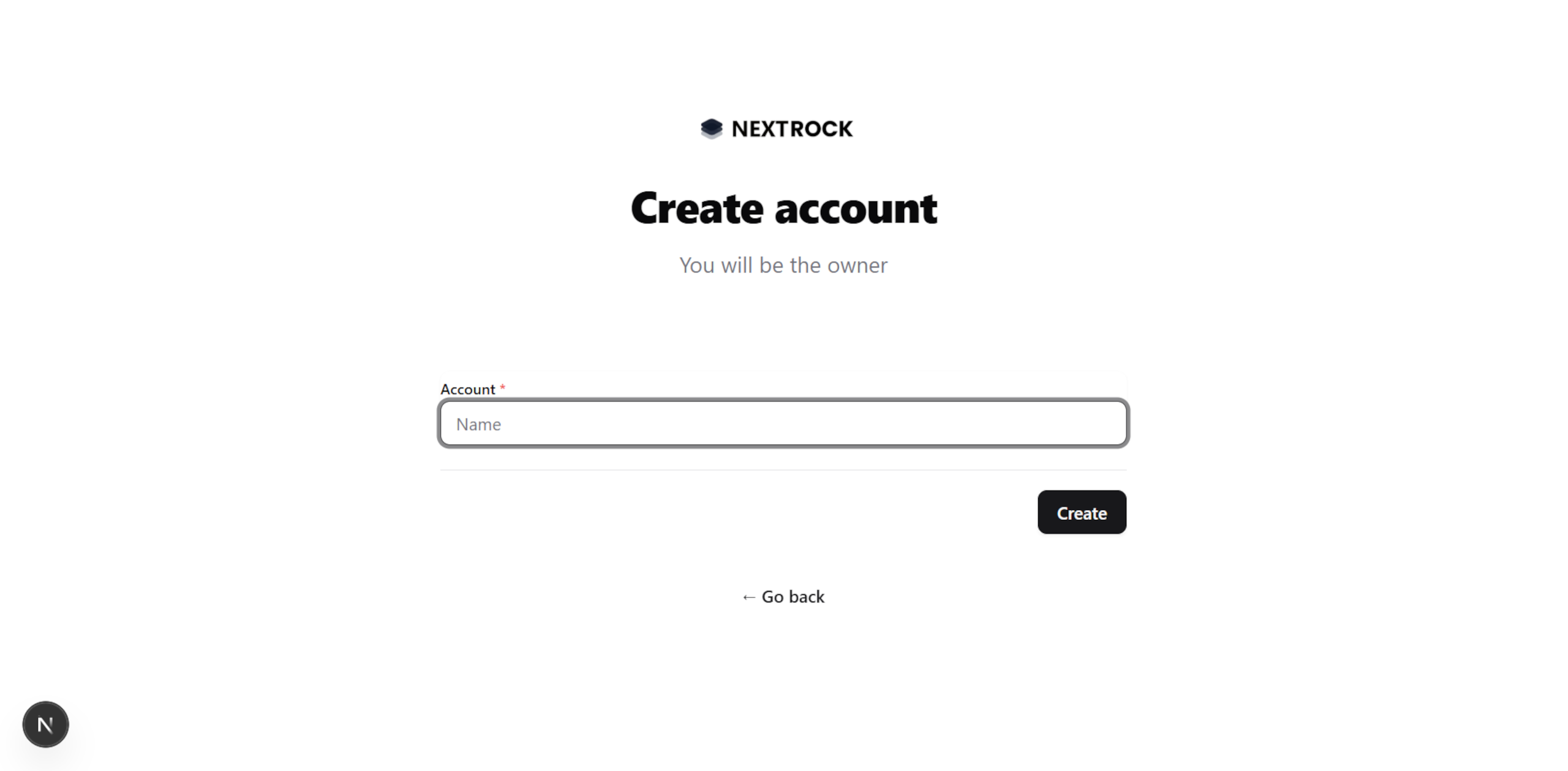 Create Account